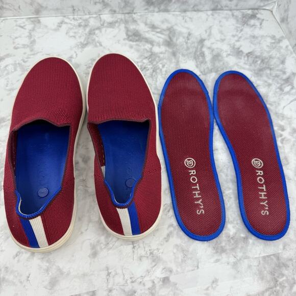 ROTHY’S  The Original Slip On Burgundy Knit Sneaker for Women’s Sz 8.5 - Picture 13 of 16
